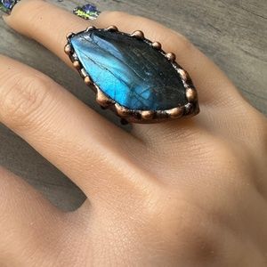Laborite Adjustable RingThis is a one of a kind, beautiful, and unique piece. Th